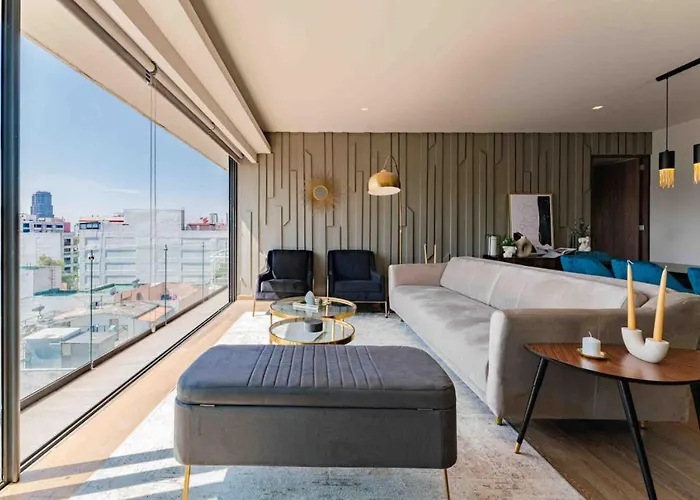 Stylish 3-level Penthouse With Private Rooftop Cidade do México
